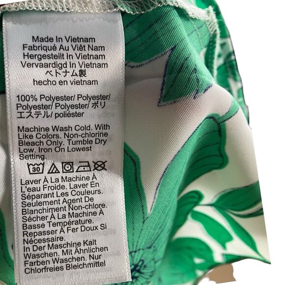 J Crew Collection Dress Women’s 8 Green Strapless Floral‎ Greenhouse Print - Picture 6 of 11